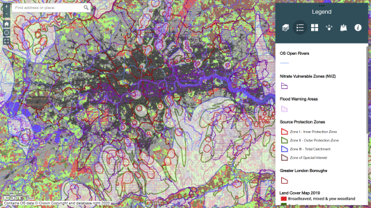 Screenshot of Spatial Data Explorer tool